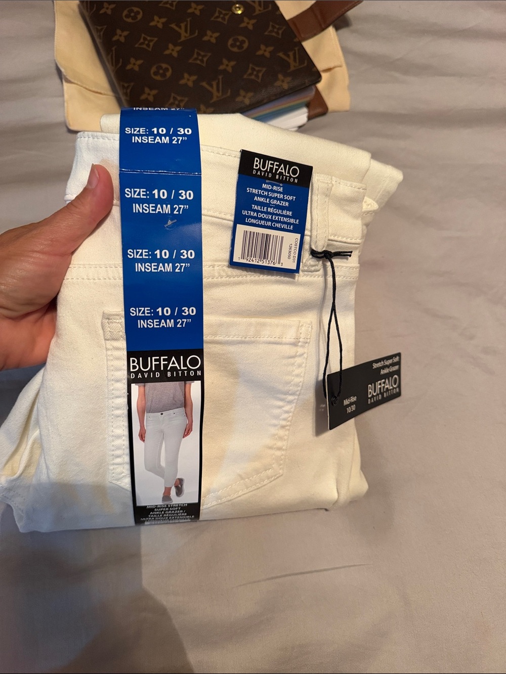 Buffalo David Bitton Men’s White Skinny Stretch Jeans